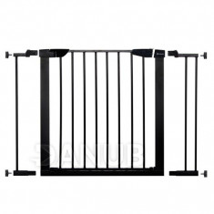 SPRINGOS Bezpečnostní bariérová zábrana pro schody a dveře - černá - 75-103cm