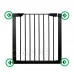 SPRINGOS Bezpečnostní bariérová zábrana pro schody a dveře - černá - 75-138cm