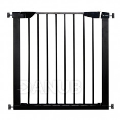 SPRINGOS Bezpečnostní bariérová zábrana pro schody a dveře - černá - 75-82 cm