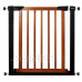 SPRINGOS Bezpečnostní bariérová zábrana pro schody a dveře - černohnědá - 75-110 cm