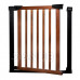 SPRINGOS Bezpečnostní bariérová zábrana pro schody a dveře - černohnědá - 75-82 cm
