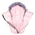 SPRINGOS Fusak Luxury Modern s kožešinou 4v1 - 90cm - Růžový