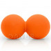 SPRINGOS Lakrosový masážní míček dvojitý 6 cm - oranžový