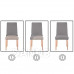 SPRINGOS Návlek na židli univerzální - hnědý