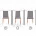 SPRINGOS Návlek na židli univerzální - hnědý vzorovaný