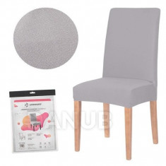 SPRINGOS Návlek na židli univerzální - šedý