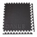Springos pěnové puzzle protiskluzové 60 x 60 x 1,2 cm - 4 ks - černé
