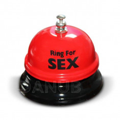 Stolni zvoneček na sex - červeno-černý