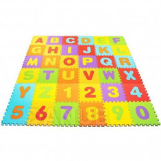 SPRINGOS Pěnové puzzle abeceda s čísly - 172x172 cm - vícebarevná