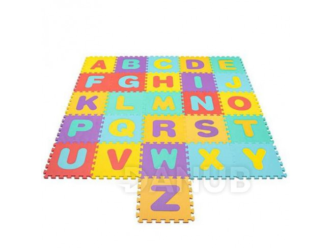 SPRINGOS Pěnové puzzle abeceda - 170x150 cm - vícebarevná