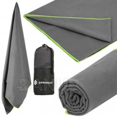 Springos Rychleschnoucí ručník - 90x180cm - šedá