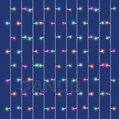 Vánoční led světelná záclona vnější - SMART - programátor - 120led - 1,5x2 m - RGB