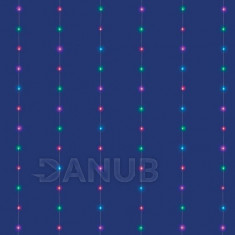Vánoční mikro led světelná záclona vnější - SMART - programátor - 120led - 2x2 m - RGB