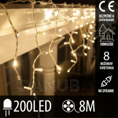 Vánoční led světelná záclona na spoj...