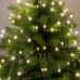 Vánoční LED svazek svítících řetězců - 10 řetězců po 20ks LED - 1,9m - Teplá bílá