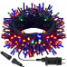 Vánoční led světelný řetěz vnější - ke spojování + programator - 200led - 10m Multicolour