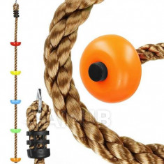 Springos Lezecké lano pro děti se stupínky - 200 cm