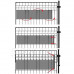 Springos Stínicí plotové pásky a klipy (20ks) - PVC - 35m x 19cm - 450 g/m2 - světle šedá