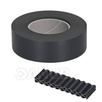 Springos Stínicí plotové pásky a klipy (20ks) - PVC - 35m x 4,75cm - 450 g/m2 - antracit
