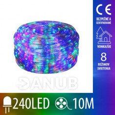 Vánoční had vnější - programátor - 240led - 10m - Multicolour