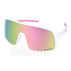 Sportovní polarizační brýle Be Active - White/Pink