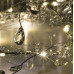 Vánoční LED světelný mikro řetěz vnitřní na baterie - perly - 25LED - 1,5M Teplá Bílá