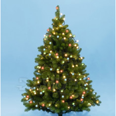 Vánoční LED světelný řetěz vnitřní - kuličky 1,5 cm - 100LED - 8M Multicolour