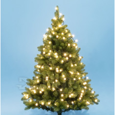 Vánoční LED světelný řetěz vnitřní - kuličky 1,5 cm - 100LED - 8M Teplá bílá