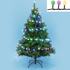 Vánoční LED světelný řetěz venkovní - kuličky 2,2 cm - 50LED - 4,9M Multicolour