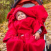 Deka s rukávy Baby Wrapi - Červená