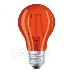 Dekorační LED žárovka E27 OSRAM, Červená, 2w