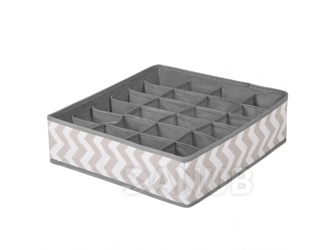 Organizér na zásuvky Šedý cik -cak