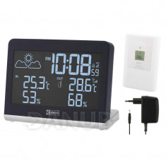 LCD domácí bezdrátová meteostanice E8468