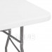 SPRINGOS Zahradní cateringový stůl skládací - 180cm - bílý