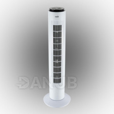 Sloupový ventilátor s dálkovým ovladačem - bílá - 74 cm - 50 W