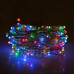 Vánoční led světelný mikro řetěz na baterie - 20led - 1,9m multicolour