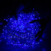 Vánoční led světelná záclona vnější - programy - časovač + dálkový ovladač - 1000led - 40m modrá