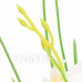 Springos Umělá orchidej v květináči - 44 cm - bílá