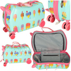 Cestovní kufr pro děti na kolečkách - vzor zmrzlina