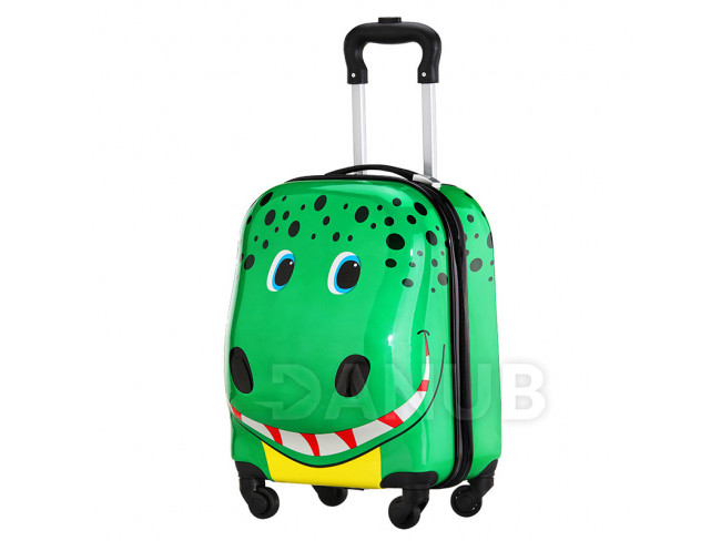 Dětský cestovní kufr na kolečkách - krokodýl