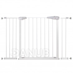 SPRINGOS Bezpečnostní bariérová zabrána pro schody a dveře - bílá - 76-127 cm
