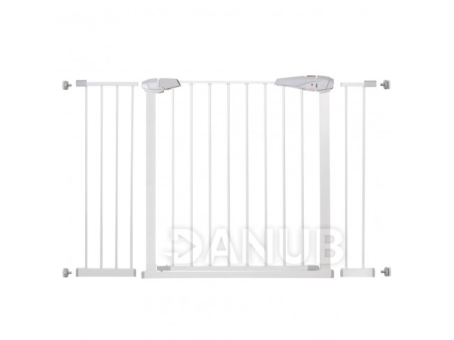 SPRINGOS Bezpečnostní bariérová zabrána pro schody a dveře - bílá - 76-127 cm