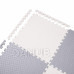 SPRINGOS Pěnové puzzle čtverce - 230x120x2, 5cm - bílá, šedá