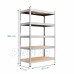 Kovový regál s 5 policemi - 1205x120x45 cm - 1000 kg