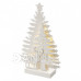 LED vianočný stromček, 23cm, 2× AA, vnútorný, teplá b., čas.