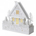 LED vánoční domek, 28cm, 2 × AAA, teplá bílá, časovač