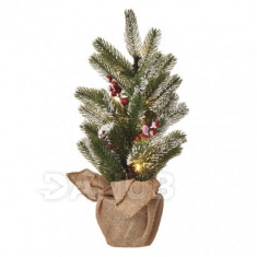 LED vánoční stromeček, 52cm, 3 × AA, vnitřní, teplá b., Čas.