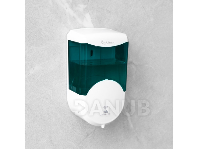 Automatický dávkovač mýdla - 600 ml - na stěnu - na baterie - kouřová barva