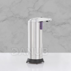 Automatický dávkovač mýdla - 220 ml - volně stojící - na baterie - chromová