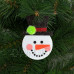 Sada vánočních ozdob - sněhulák - 2 ks / balení
